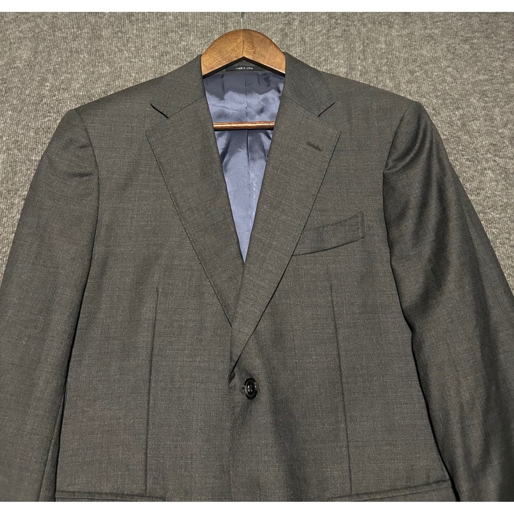 Suitsupply Napoli Grey Wool Blazer Vitale Barberis Canonico Super 110s SZ 38S